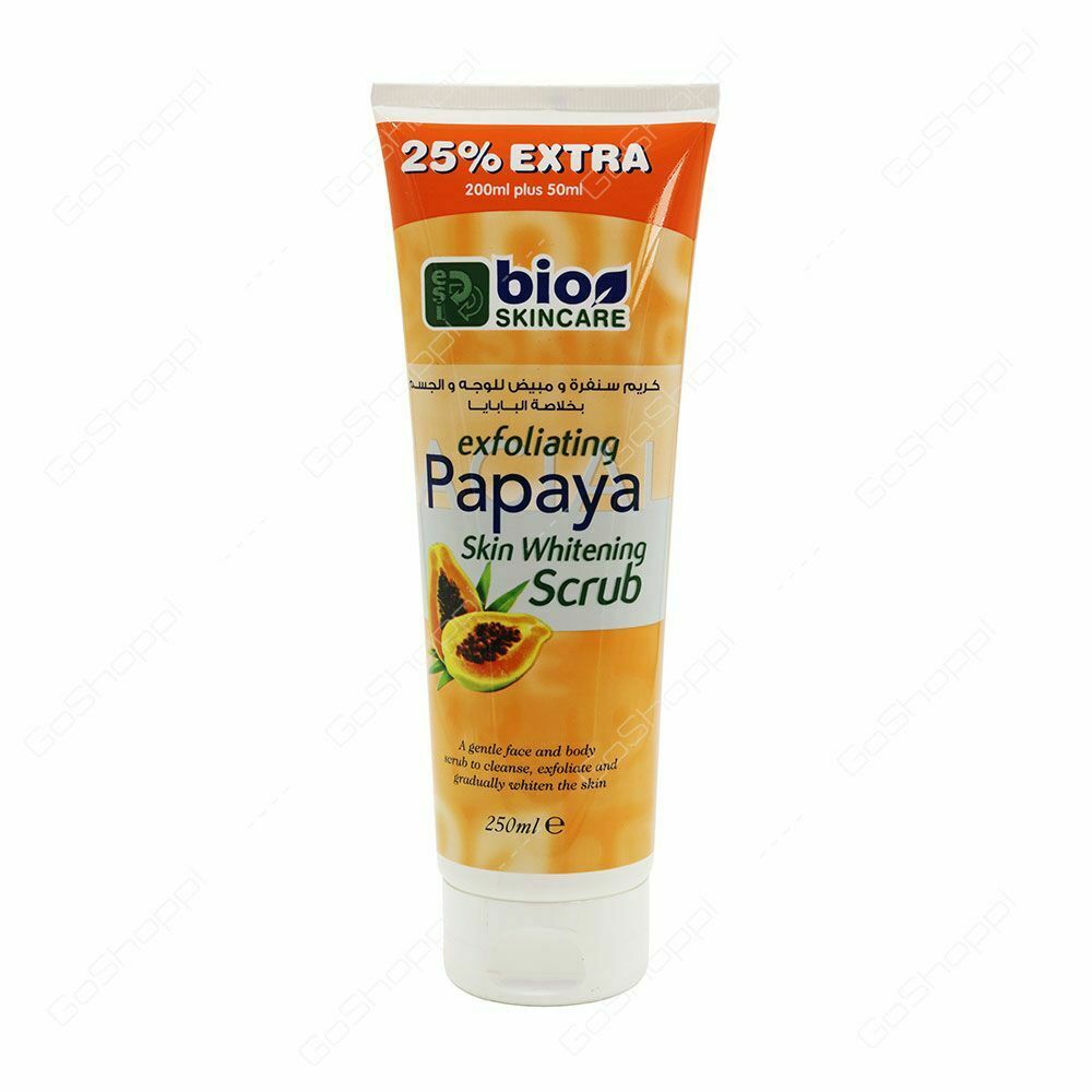 Bio SkinCare Exfoliating Papaya Skin Whitening Scrub